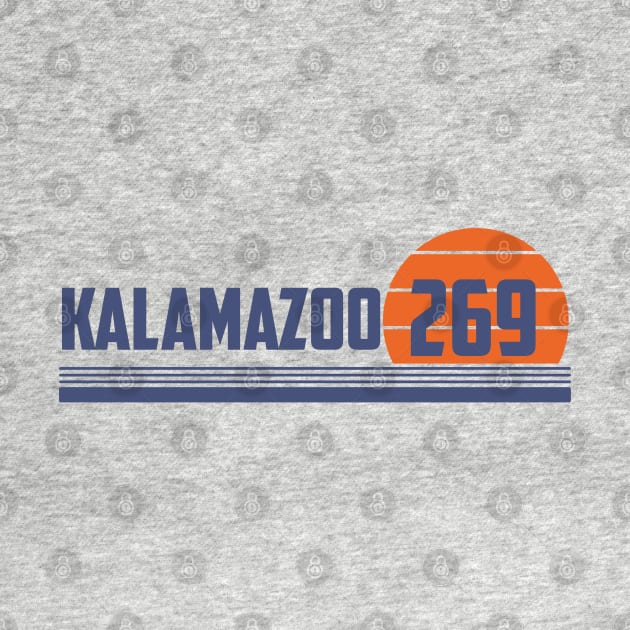 269 Kalamazoo Michigan Area Code by Eureka Shirts